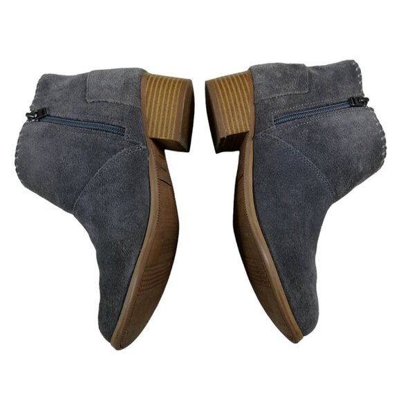 TOMS Gray Suede Pink Lining Ankle Boots US 5 EU 37 #780 - Picture 5 of 9